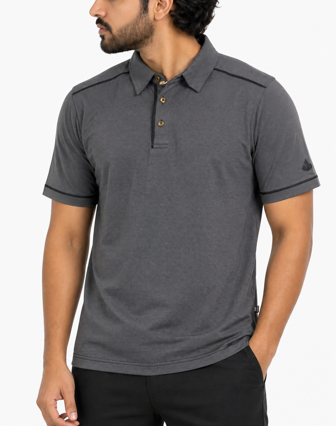 Straight Down Men Sport Gray Polo T Shirt – Preloved Labels