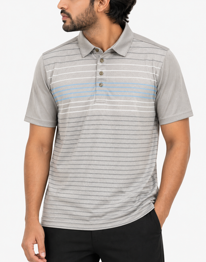 Pebble Beach Men Sport Gray Polo T Shirt – Preloved Labels