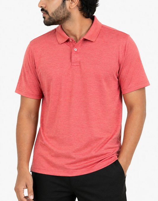 Haggar Sport Peach Polo T Shirt