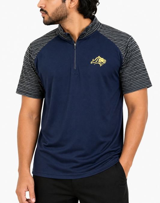 Badger Men Sport Blue Polo T Shirt