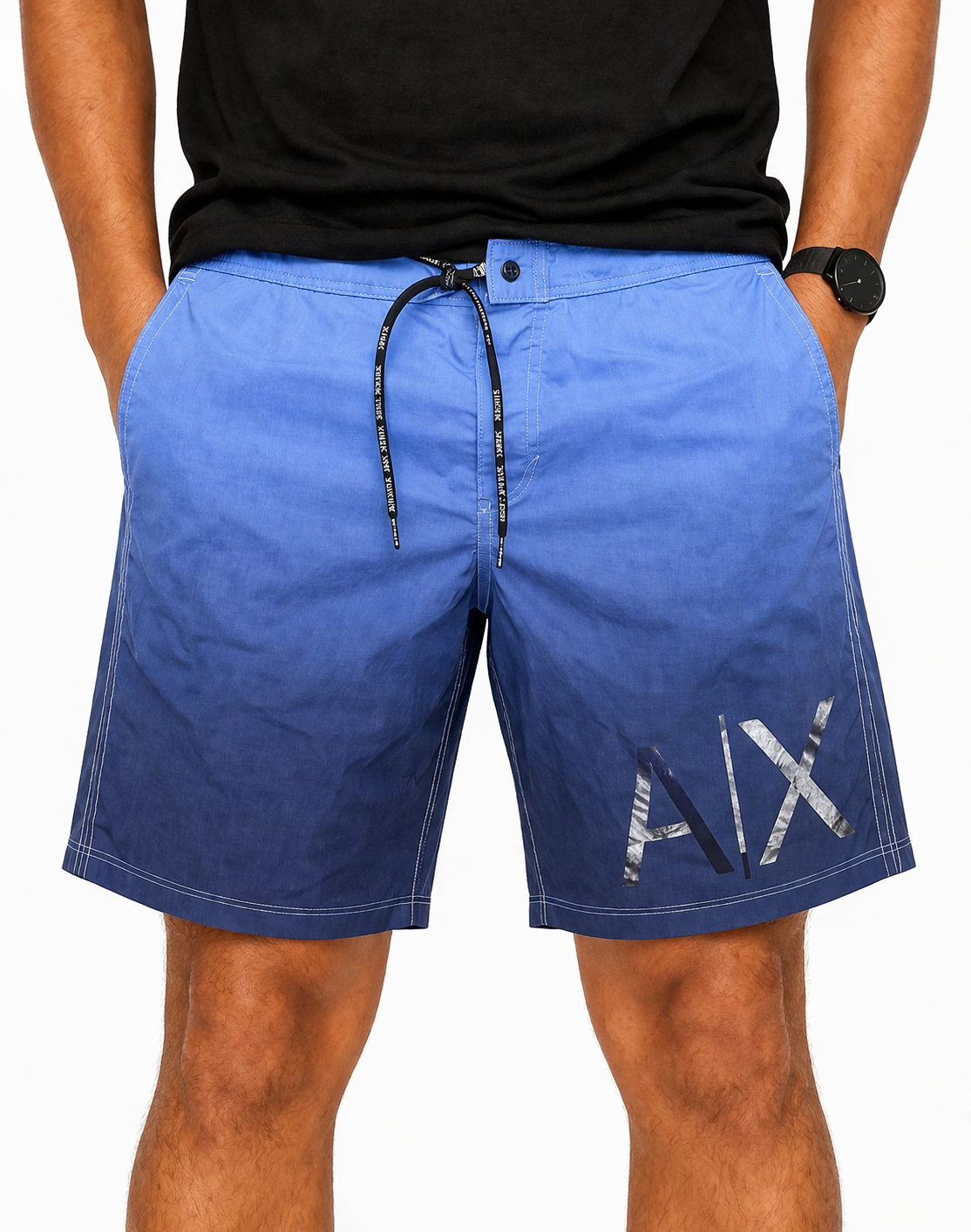 Armani Exchange Men Sport Blue Short – Preloved Labels