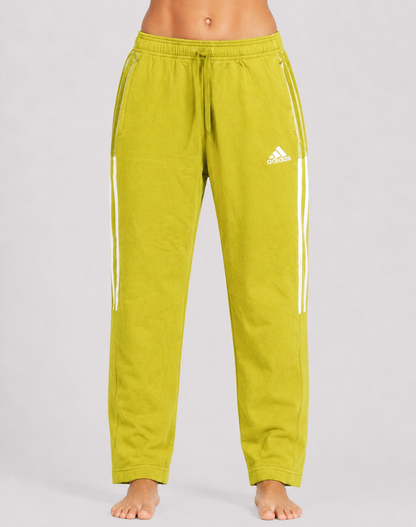 Adidas Women Yellow Cotton Trouser S