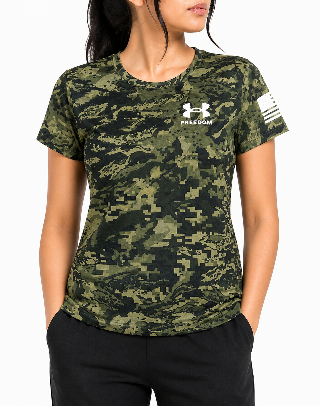 Under Armour Women Sport Camouflage T Shirt – Preloved Labels