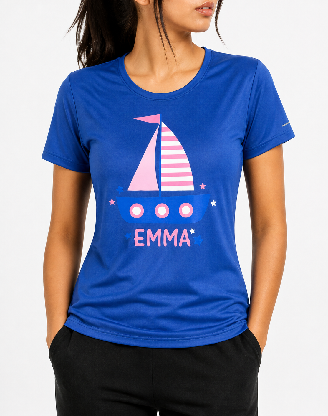 Monday's Child Women Sport Blue T Shirt