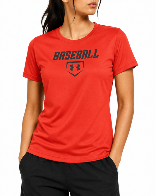 Under Armour Women Sport Red T Shirt