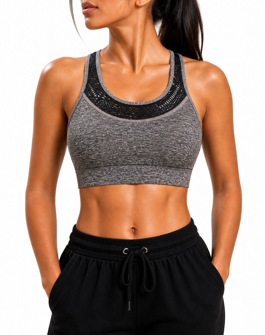 Sam Edelman Now Women Sport Gray Bra