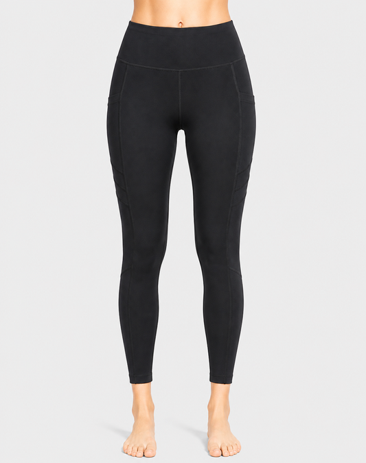 90 Degree Women Black Sport Tights