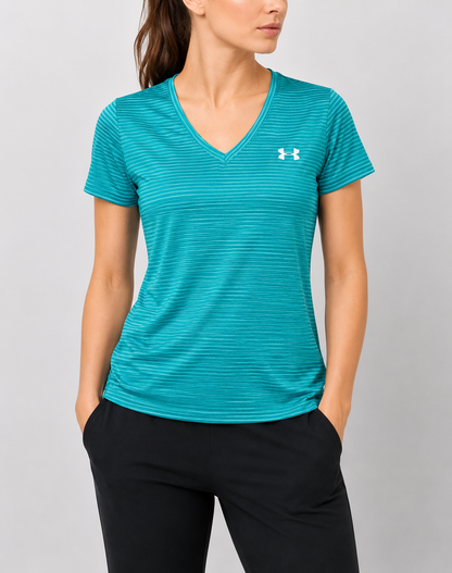 Under Armour Women Sport Green T Shirt – Preloved Labels