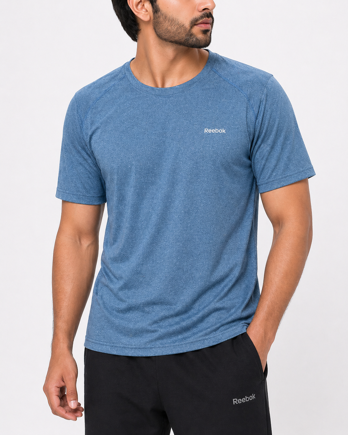 Reebok Men Sport Blue T Shirt