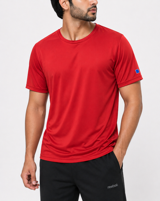 Russell Men Sport Red T Shirt