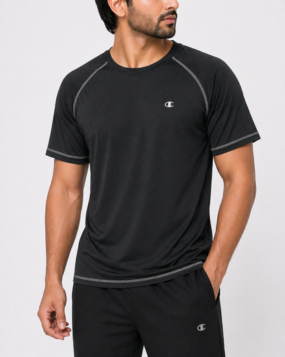 Champion Men Sport Black T Shirt – Preloved Labels