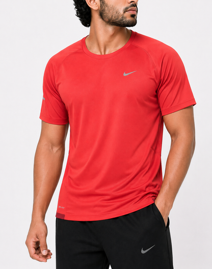 Nike Dri Fit Men Sport Red T Shirt