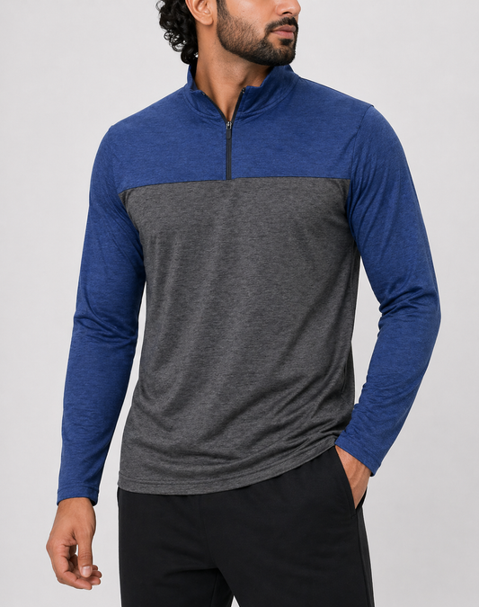 Real Essentials Men Sport Gray Polo T Shirt