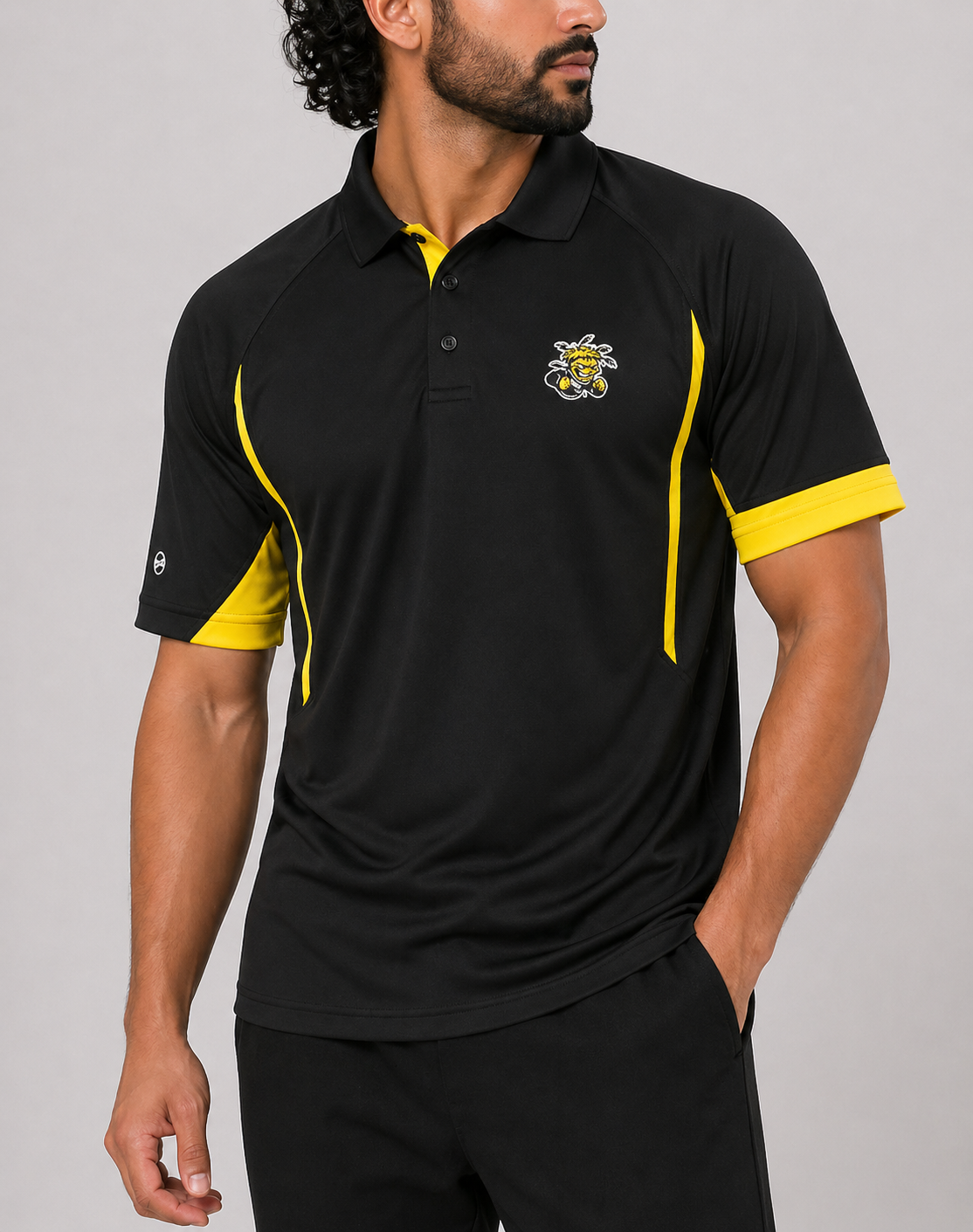 Holloway Men Sport Black Polo T Shirt