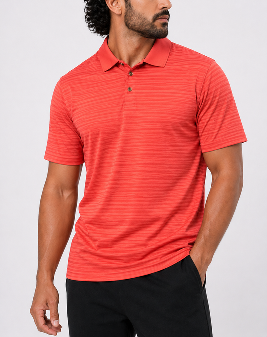 Grand Slam Men Sport Orange Polo T Shirt