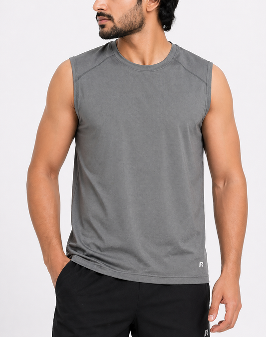 Russell Men Sport Gray Vest T Shirt