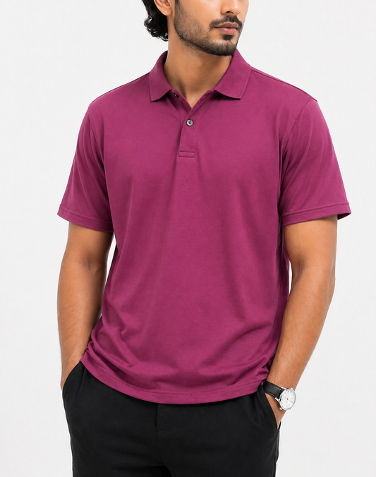 Joseph Abboud Men Sport Pink Polo T Shirt