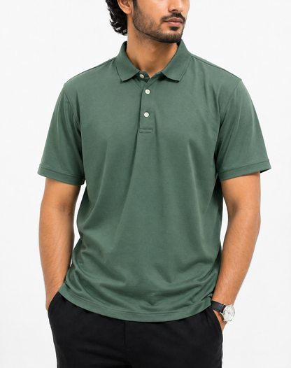 Hathaway Men Sport Green Polo T Shirt – Preloved Labels