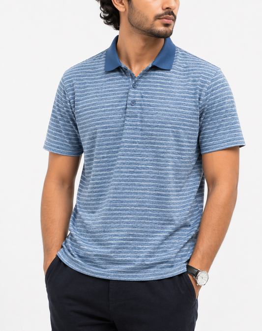 Bcg Men Sport Blue Polo T Shirt