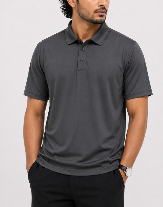 Sport Tek Men Sport Gray Polo T Shirt