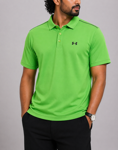 Under Armour Men Sport Green Polo T Shirt – Preloved Labels