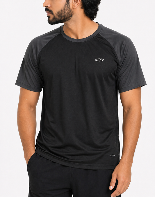 Champion Men Sport Black T Shirt