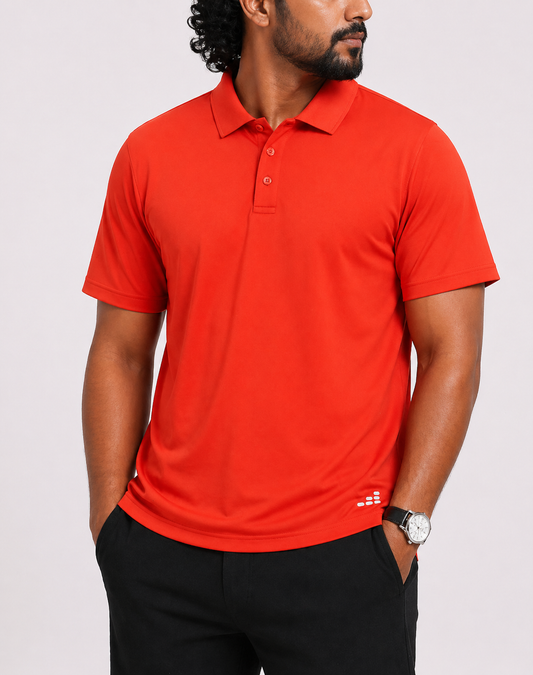 Bcg Men Sport Orange Polo T Shirt