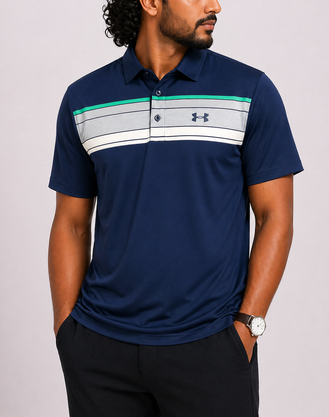 Under Armour Men Sport Blue Polo T Shirt – Preloved Labels