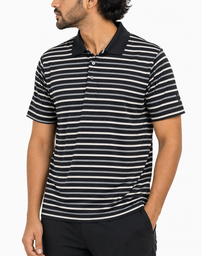 Pga Tour Men Sport Black Polo T Shirt – Preloved Labels