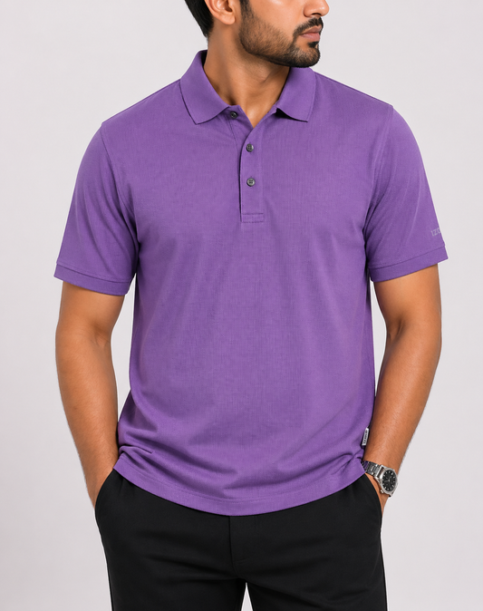 Izod Men Sport Purple Polo T Shirt