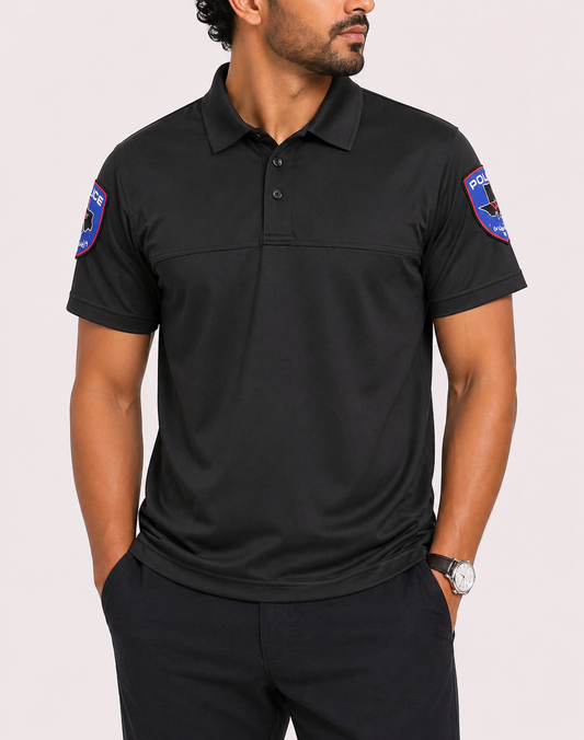 Blauer Men Sport Black Polo T Shirt