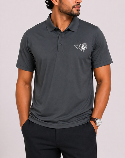 Sport Tek Men Sport Gray Polo T Shirt