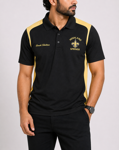 Augusta Men Sport Black Polo T Shirt