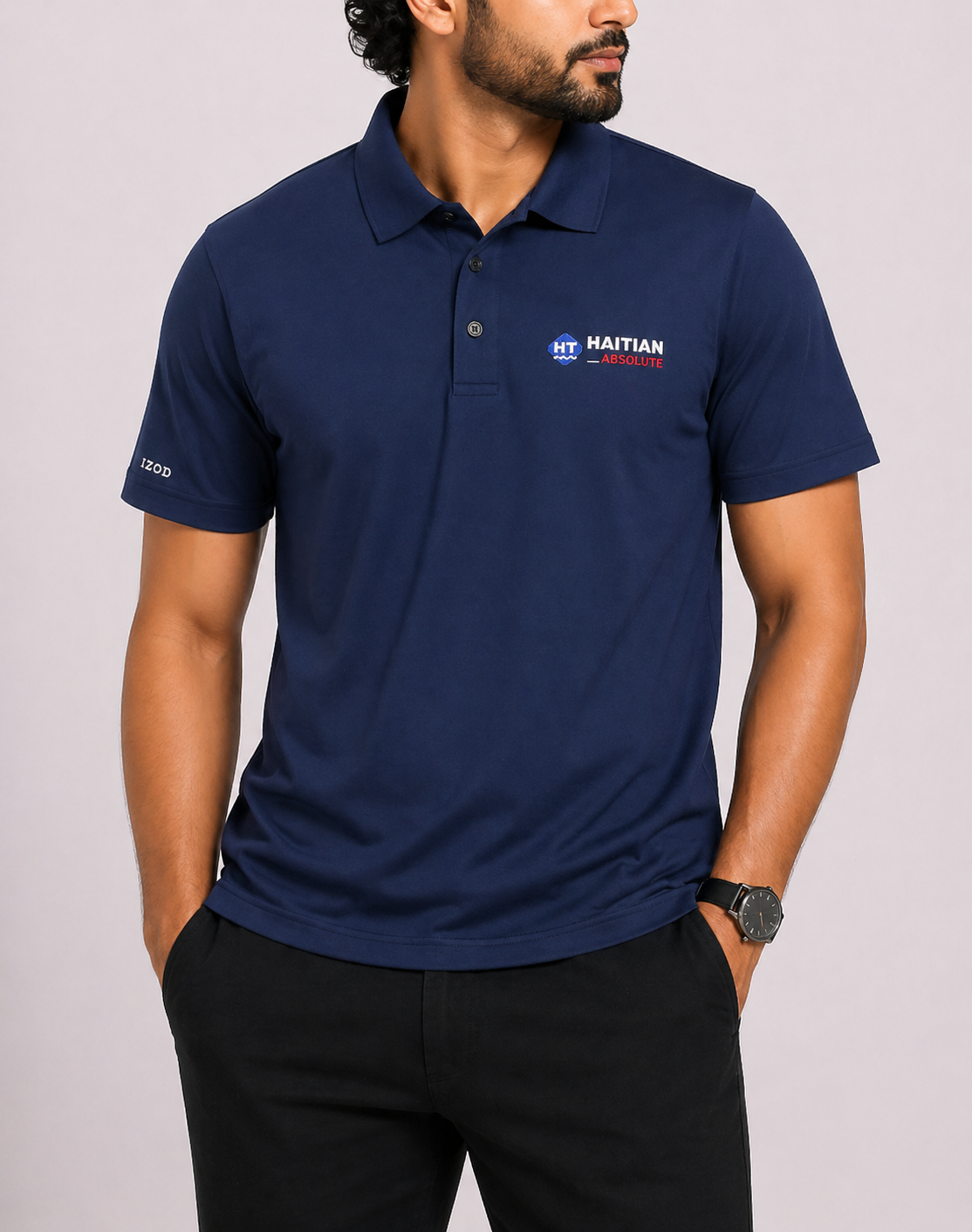 Izod Men Sport Blue Polo T Shirt