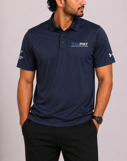 Under Armour Men Sport Blue Polo T Shirt