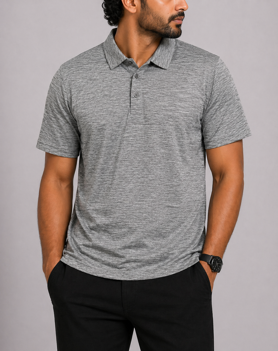 32 Cool Men Sport Gray Polo T Shirt