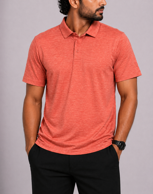 Champion Men Sport Red Polo T Shirt