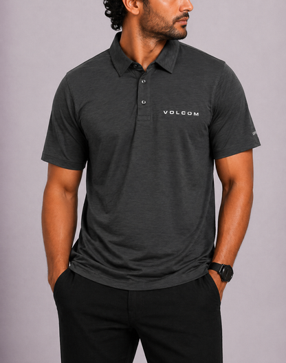 Volcom Men Sport Gray Polo T Shirt – Preloved Labels