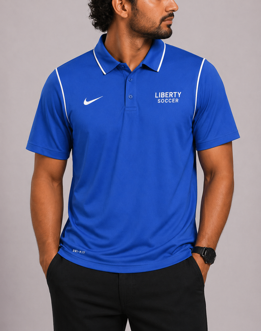 Nike Dri Fit Men Sport Blue Polo T Shirt
