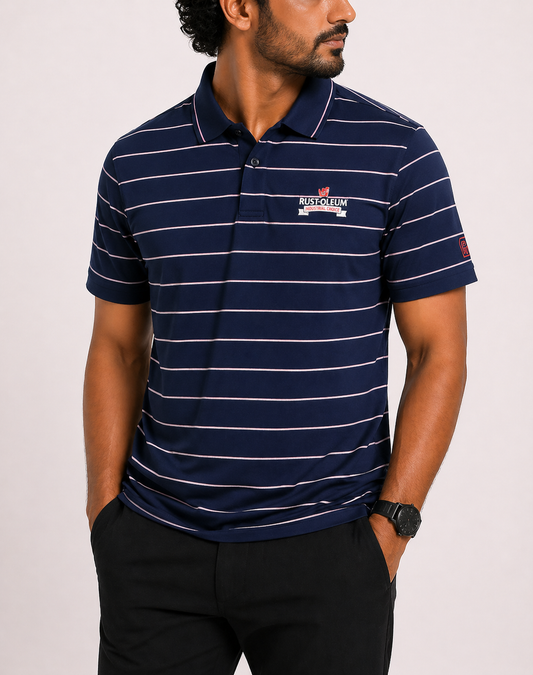 FG Tech Men Sport Blue Polo T Shirt