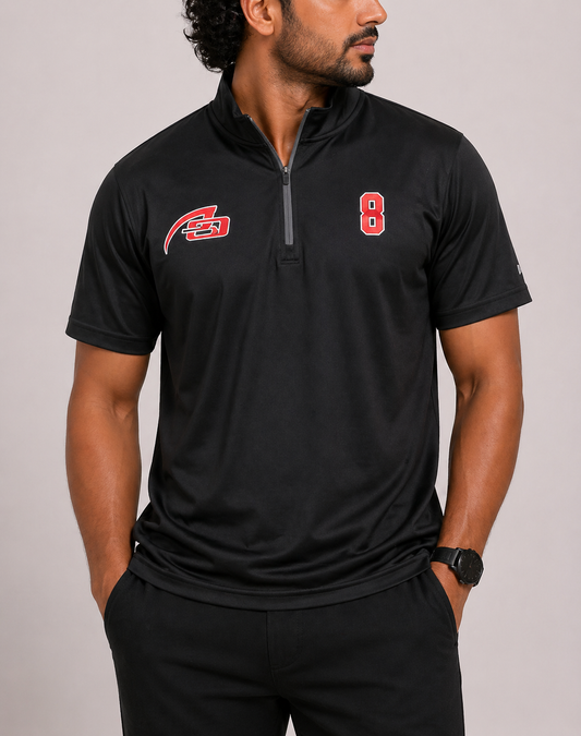 Badger Men Sport Black Polo T Shirt