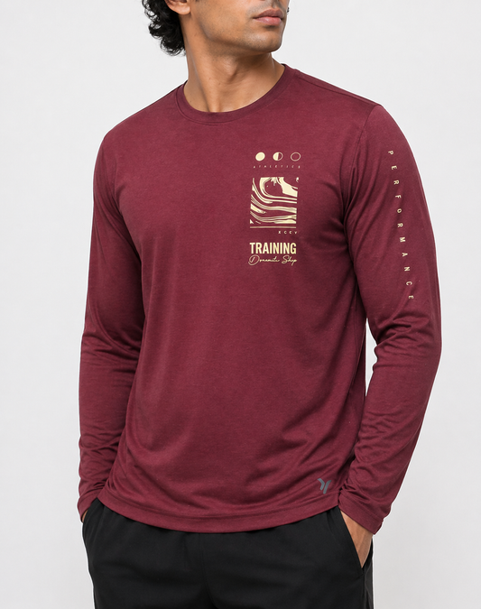 Old Navy Men Sport Maroon T Shirt