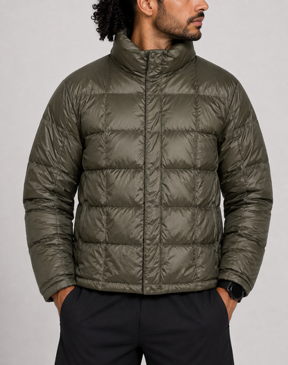 C.P Men Puffer Green Jacket