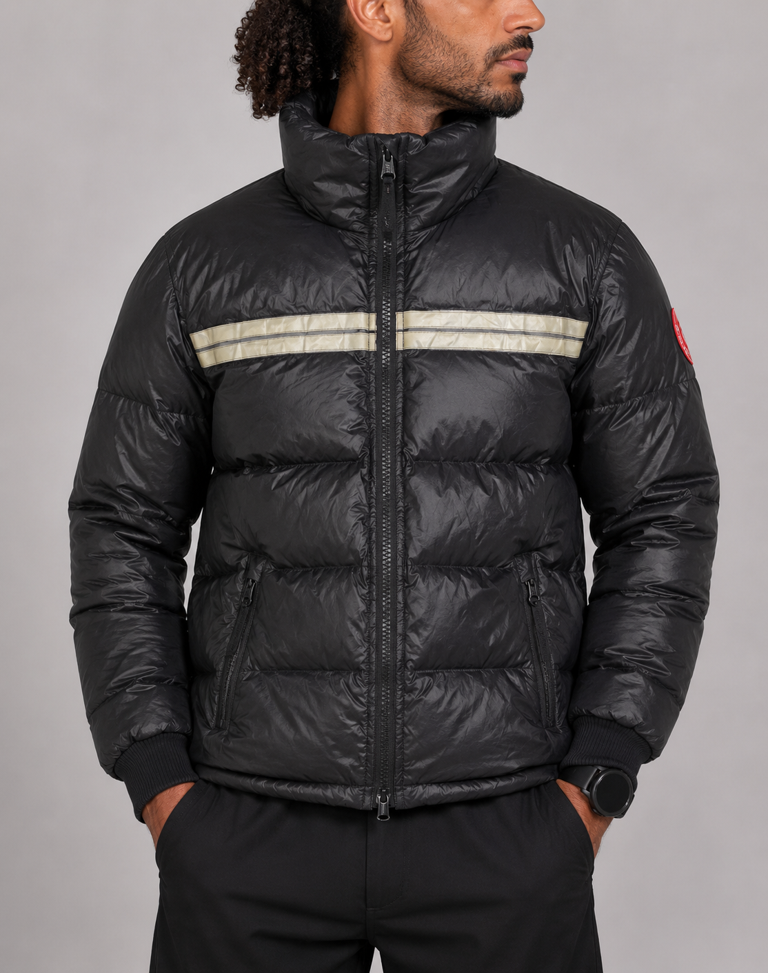Canada Goose Men Puffer Black Jacket