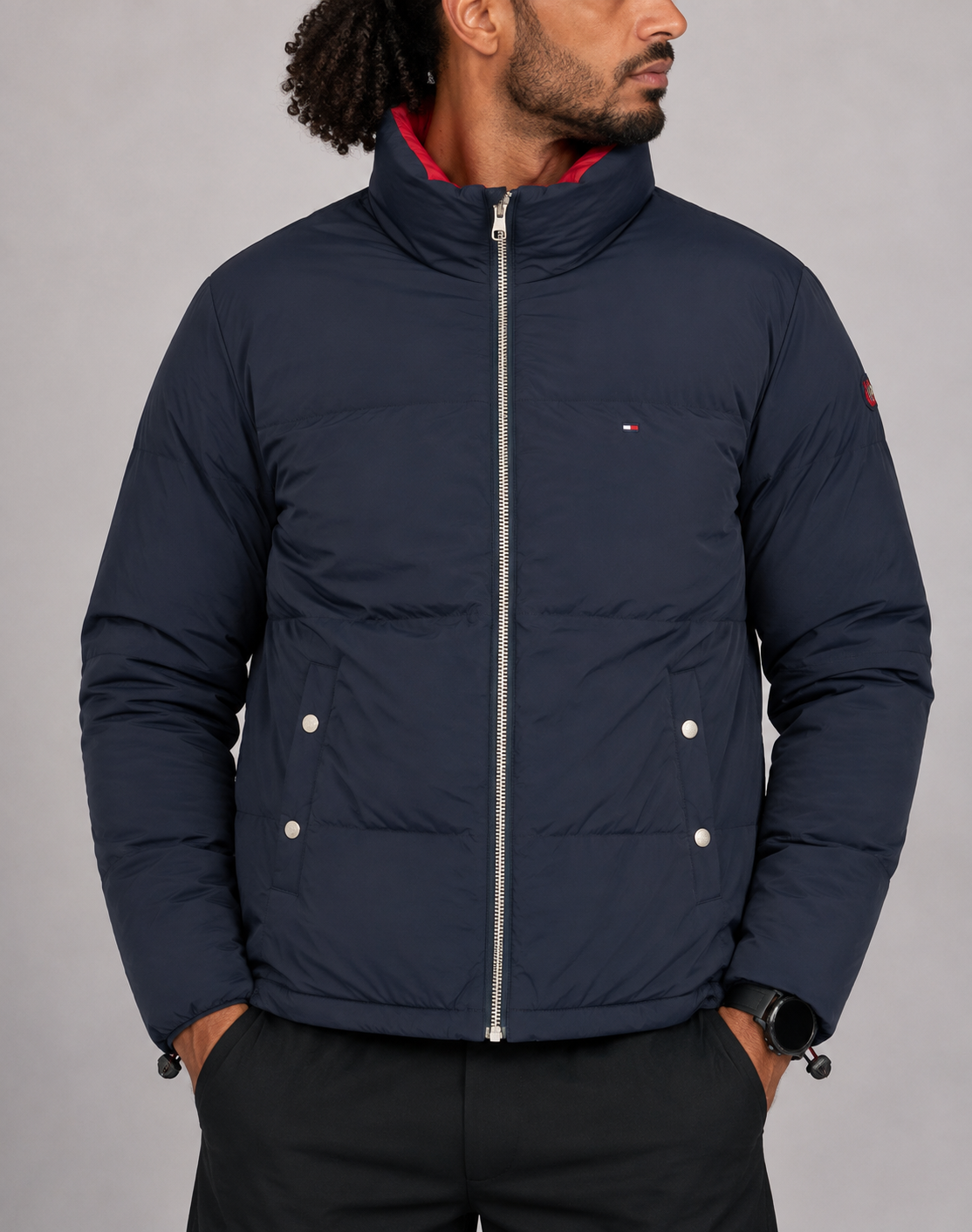 Tommy Hilfiger Men Puffer Blue Jacket