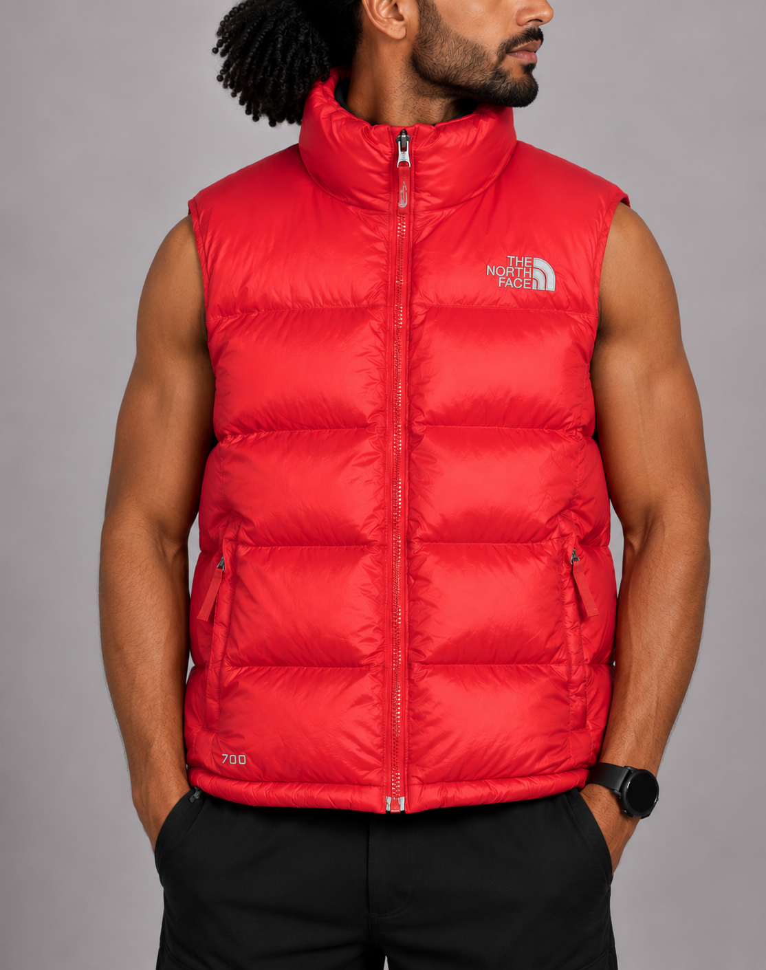 The North Face 700 Fill Men Puffer Red Jacket