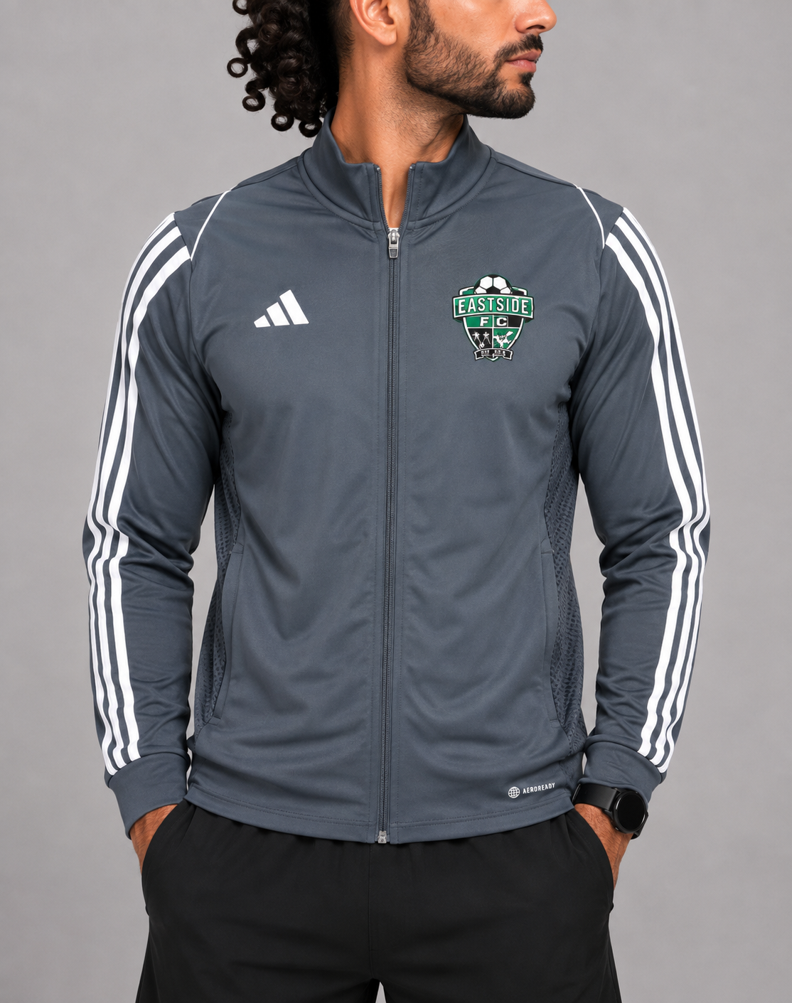 Adidas Men Sport Gray Zipper M