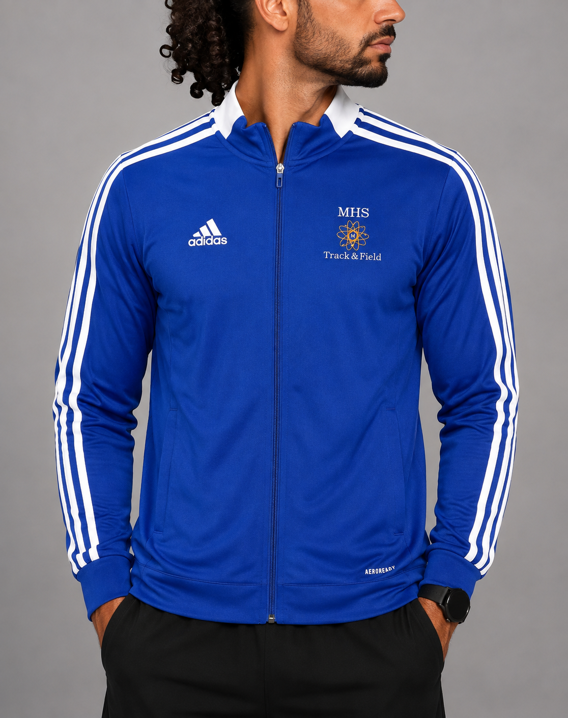 Adidas Men Sport Blue Zipper M