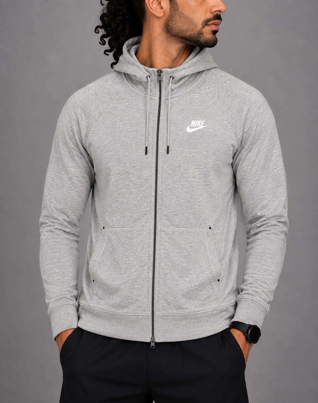 Nike Men Cotton Gray Zipper XS – Preloved Labels