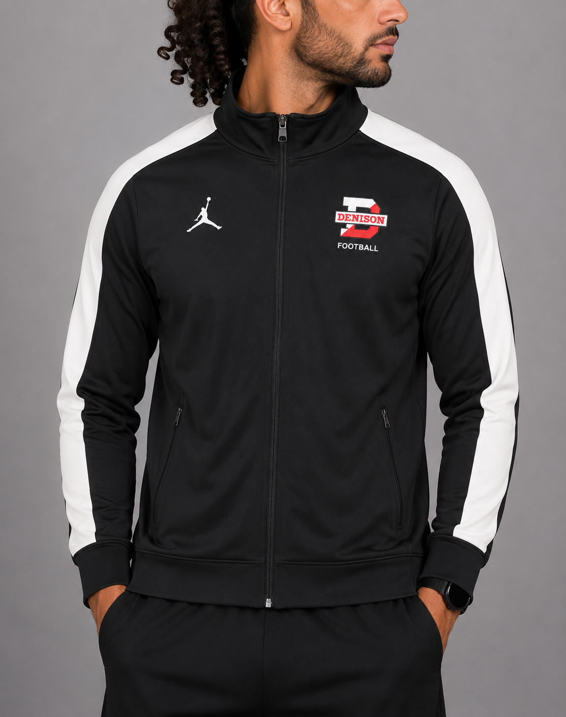 Jordan Men Sport Black Zipper L